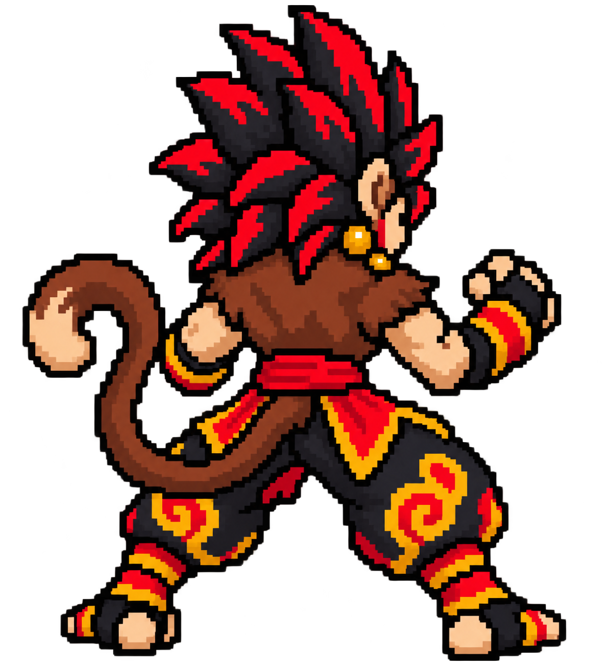 Kizen rear battle sprite